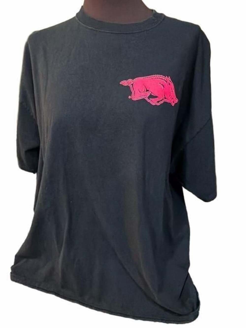 MV Sport Arkansas Razorbacks T-Shirt Size XXL Black Pop Art